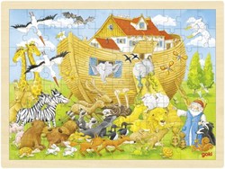 Goki Holzpuzzle Tiere Arche Noah 96 Teile FSC Kinderpuzzle