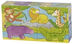 Goki Würfelpuzzle Safari und Arktis