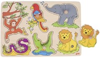 Goki Holzpuzzle - Tiere - 6 Teile - FSC zertifiziert