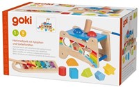 Goki Holz Hammerbank Xylophon Sortierfunktion Lernspielzeug-2