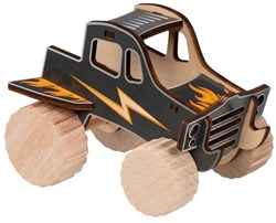 Goki Baukasten - Monstertruck Spielzeug Bausatz kreativ