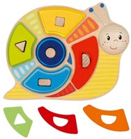 Goki Sortierspiel - Farben und Formen Schnecke Lernspielzeug