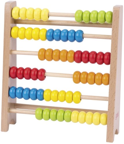 Goki Abakus Holzspielzeug bunt Zählen lernen