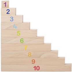 Goki Rechenstäbe Holz Lernspielzeug 36-teiliges Set