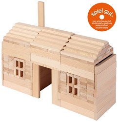 Goki Holz-Bausteine Bauset - 200 Stück kreatives Spielzeug