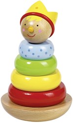 Goki Stapelturm Prinz - Holzspielzeug für Kinder, Motorik