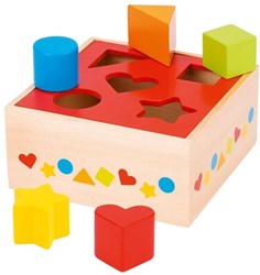 Goki Holz Sortierbox - Lernspielzeug Formen erkennen