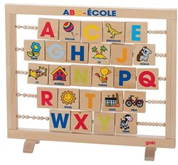 Goki Lernspielzeug ABC Schule - Lesen lernen Französisch