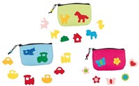 Goki Filztäschchen Bastelset - farbenfrohe Filztasche dekorieren