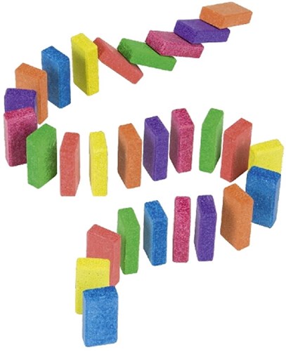 Goki Domino Spielstein Spielzeug mehrfarbig Lernspiel