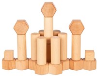 Goki Holz-Bausteine 75-teilig nature - nachhaltiges Spielzeug