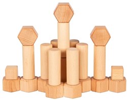 Goki Holz-Bausteine 75-teilig nature - nachhaltiges Spielzeug