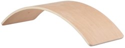Goki Balance Board Holz Balancierbrett Halbmond natur 82cm