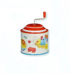 Goki Musikdose Spielzeug - bunte Blech-Musikdose für Kinder
