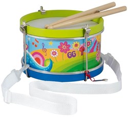 Goki Trommel Musikinstrument für Kinder - Spielspaß