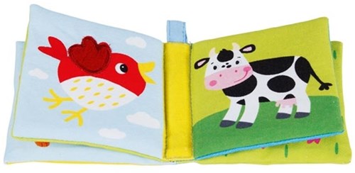 Goki Stoff-Knisperbuch Tiere Babybuch Bauernhof-2