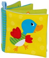 Goki Stoff-Knisperbuch Tiere Babybuch Bauernhof