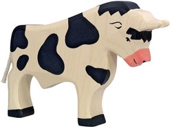 Holztiger Holz Stier schwarz - Spielfigur nachhaltiges Spielzeug
