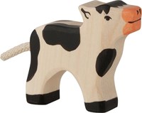 Holztiger Holz Kalb schwarz - Spielfigur nachhaltig handgefertigt
