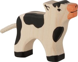 Holztiger Holz Kalb schwarz - Spielfigur nachhaltig handgefertigt