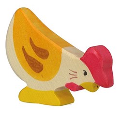 Holztiger Holz Huhn Spielfigur Bauernhof Tier FSC Holz
