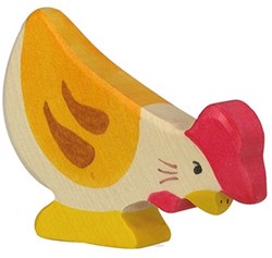 Holztiger Holz Huhn Spielfigur Bauernhof Tier FSC Holz