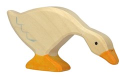 Holztiger Holz Gans Spielfigur - pädagogisches Spielzeug Tier