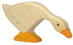 Holztiger Holz Gans Spielfigur - pädagogisches Spielzeug Tier
