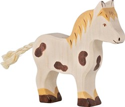 Holztiger Holz Pony Spielfigur - handgefertigtes Spielzeug
