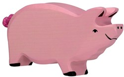 Holztiger Holz Spielfigur Wildschwein - Bauernhof Tier