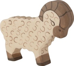 Holztiger Holz Widder Spielfigur Bauernhoftier FSC Holz