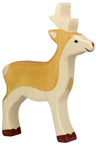 Holztiger Holz Rehbock Waldtier Spielfigur FSC zertifiziert