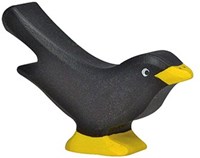Holztiger Holzspielfigur Amsel - handgefertigtes Spielzeug