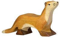 Holztiger Holz Marder Spielfigur nachhaltig handgefertigtes Spielzeug