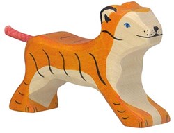 Holztiger Holz Tiger Spielfigur klein - handgefertigt und nachhaltig