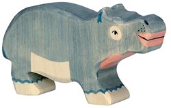 Holztiger Holz Nilpferd Spielfigur - nachhaltiges FSC Spielzeug