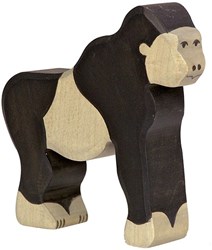 Holztiger Holz Gorilla Spielfigur handgefertigtes nachhaltiges Spielzeug