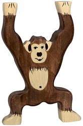 Holztiger Holz Schimpanse Spielfigur - handgefertigt und nachhaltig