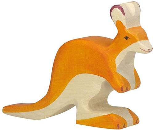 Holztiger Holz Känguru Spielfigur - nachhaltiges Spielzeug