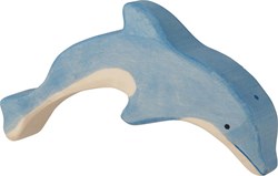 Holztiger Holz Delfin Spielfigur - springend - FSC Holz