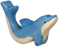Holztiger Holz Delfin Spielfigur Ozean Tiere Spielzeug