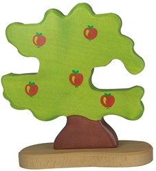 Holztiger Holz Apfelbaum - Spielzeug für Vögel und Kinder