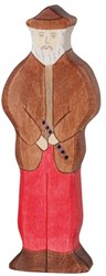 Holztiger Holz Großvater Spielfigur handgefertigt und nachhaltig