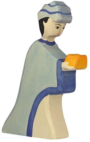 Holztiger Holz Weihnachtsfigur Caspar - handgefertigtes Spielzeug