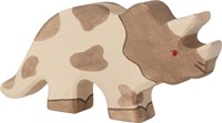 Holztiger Holz Dinosaurier Triceratops Spielfigur groß