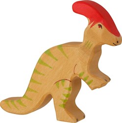 Holztiger Holz Dinosaurier Parasaurolophus Spielfigur Lernspielzeug