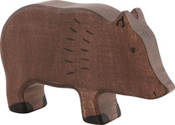 Holztiger Holz Spielfigur Wildschwein - fantasie Tier Spielzeug