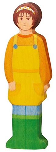 Holztiger Holz Bäuerin Spielfigur Bauernhof nachhaltiges Spielzeug