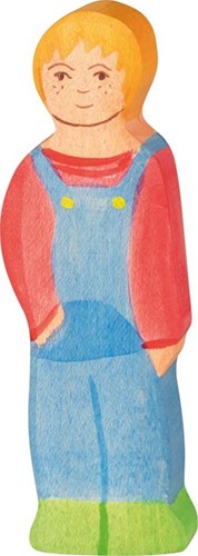 Holztiger Holz Spielfigur Bauernsohn Fantasie Spielzeug