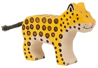 Holztiger Holz Leopard Spielfigur - handgefertigtes und sicheres Spielzeug